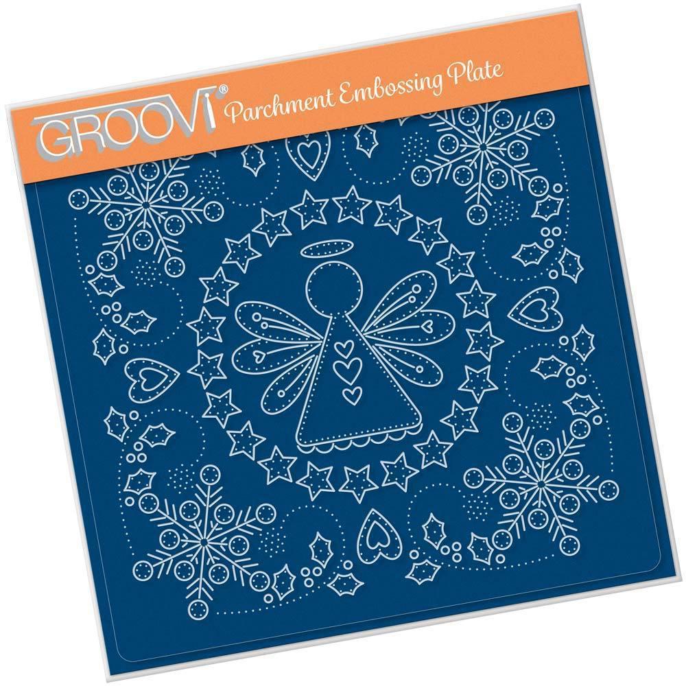 Tina's Embroidery Angel A5 Square Groovi Plate