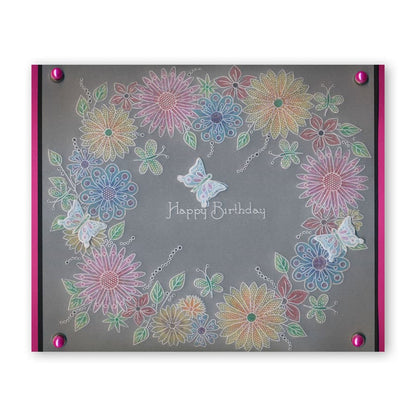Tina's 3D Flowers Groovi Plate & ii Book Bundle