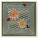 Tina's 3D Flowers & Butterflies A4 Square Groovi Plate