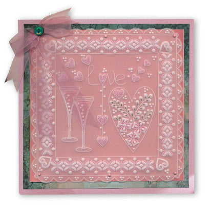 Tina's Doodle Hearts Collection Groovi Plate Set