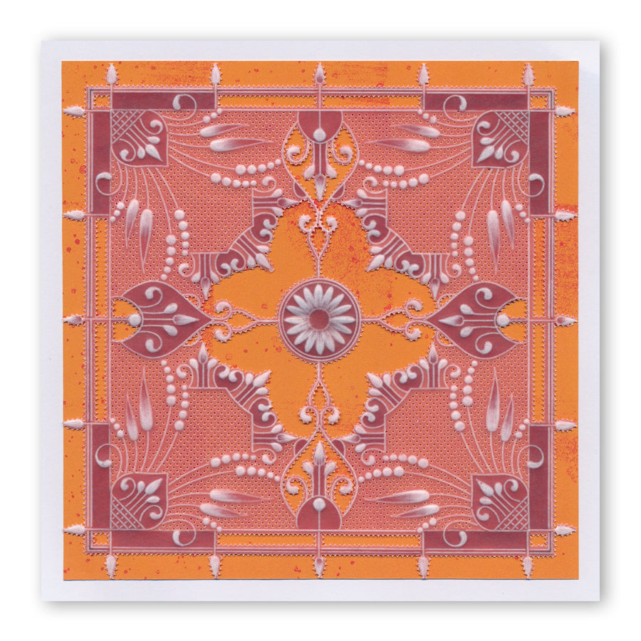 Tina's Henna Corners 2 A4 Square Groovi Plate