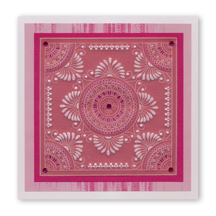 Tina's Henna Corners 2 A4 Square Groovi Plate