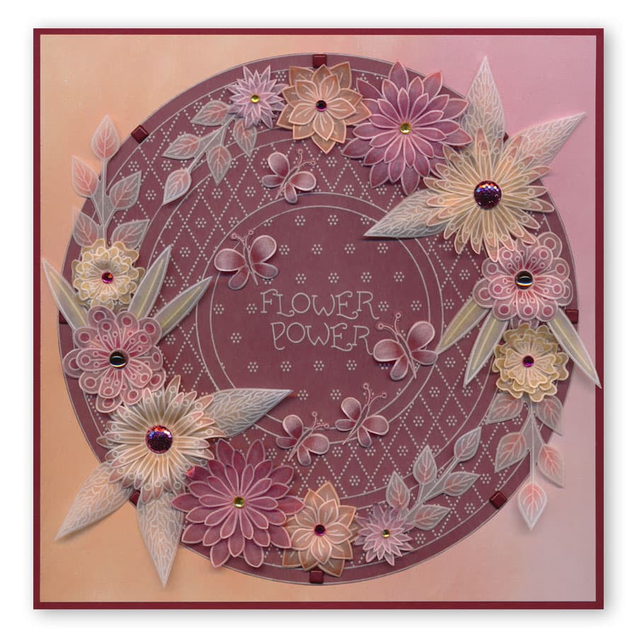 Tina's 3D Flowers Groovi Plate & ii Book Bundle