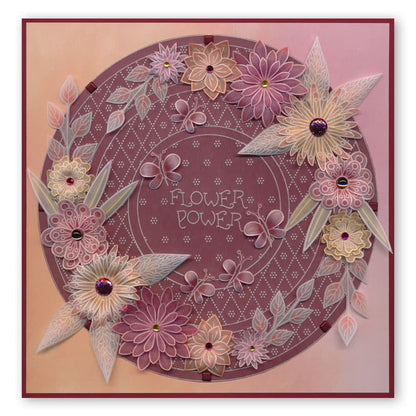 Tina's 3D Flowers Groovi Plate & ii Book Bundle
