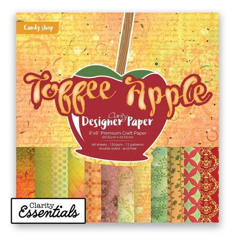 Toffee Apple Designer Paper Pack 8" x 8"