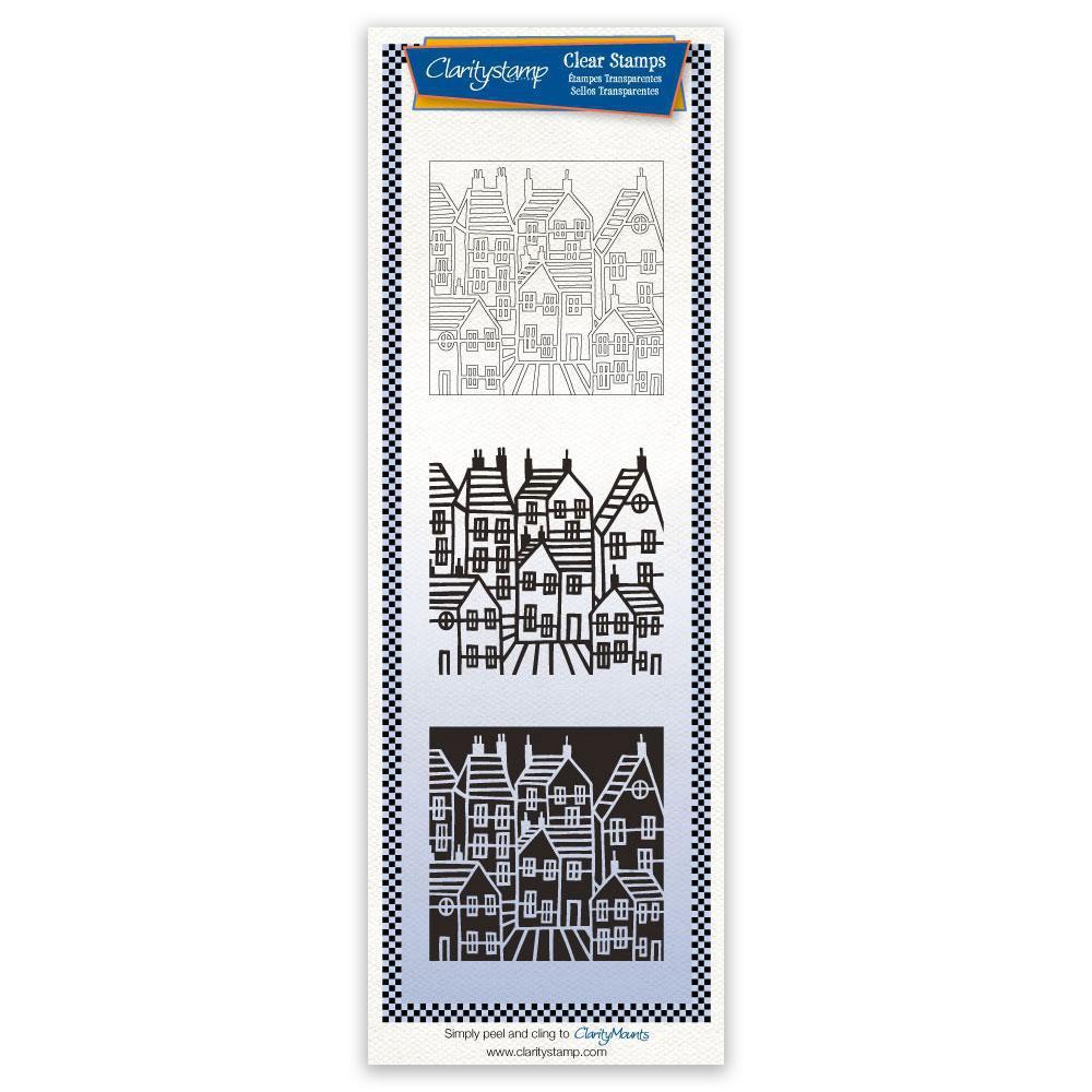 Town - Three Way Overlay A4 Slim Stamp & Mask Set