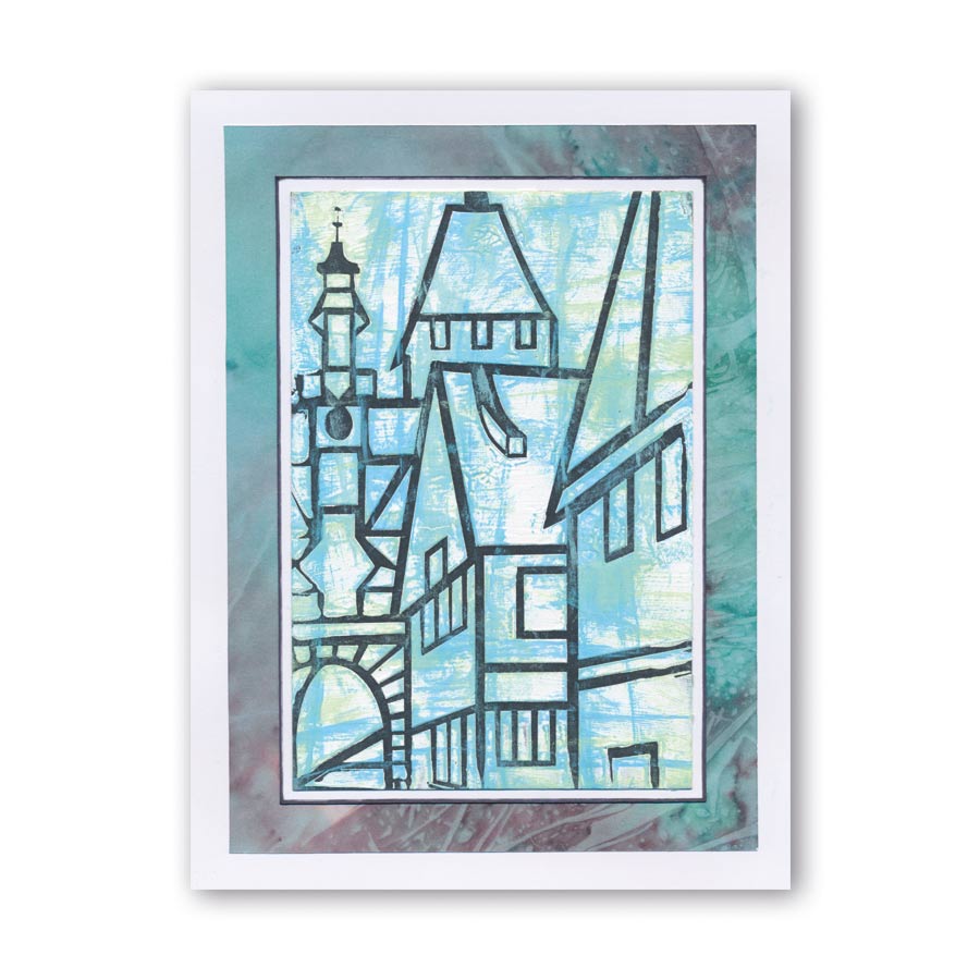 Towns & Hills A5 Stencil & Folder Collection