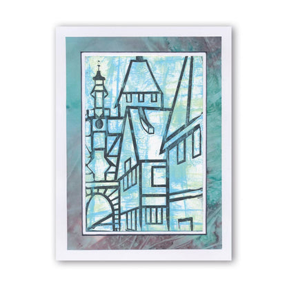 Towns & Hills A5 Stencil & Folder Collection