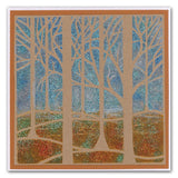 Treescape & Snowy Treescape 7" x 7" Stencil Collection