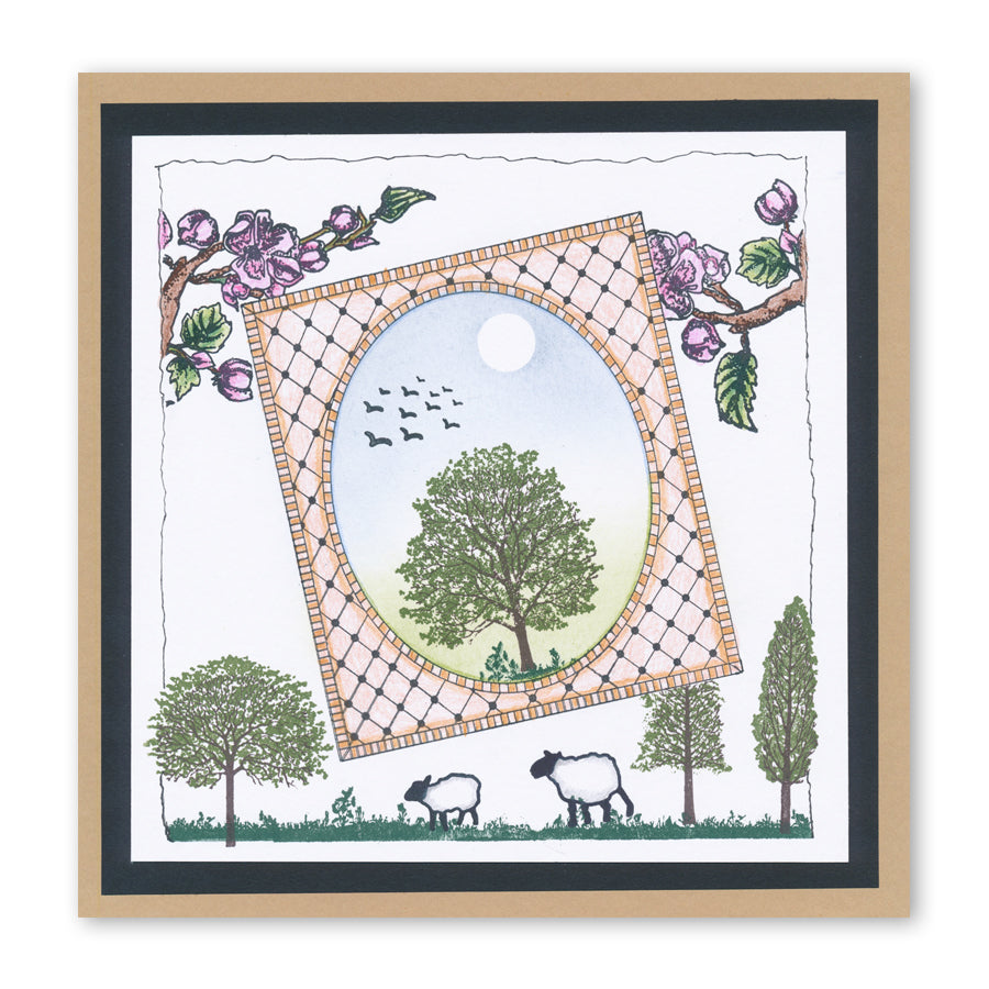 Trees & Their Mantles A5 Stamp Set