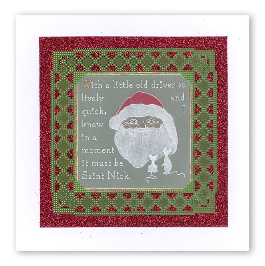 Twas the Night 6 - St. Nick A6 Square Groovi Baby Plate