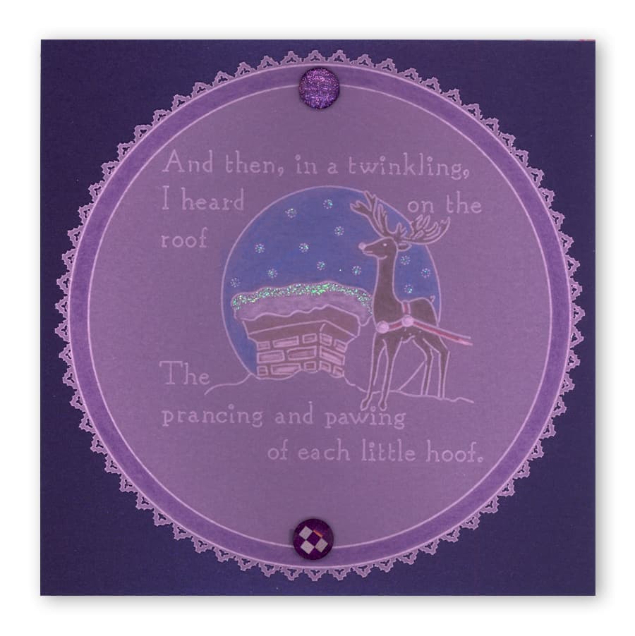 Twas the Night 9 - Rooftop A6 Square Groovi Baby Plate