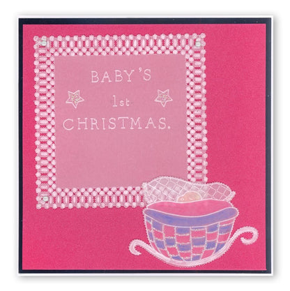 Twas the Night 3 - Crib A6 Square Groovi Baby Plate