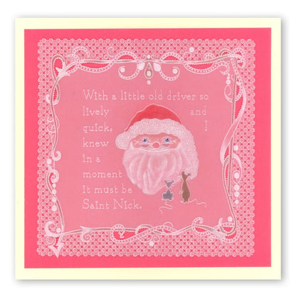 Twas the Night 6 - St. Nick A6 Square Groovi Baby Plate