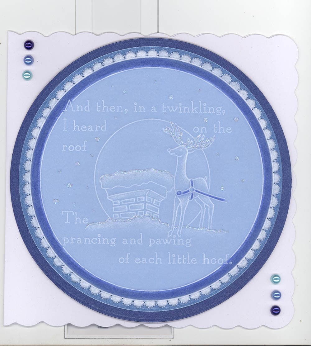 Twas the Night 9 - Rooftop A6 Square Groovi Baby Plate