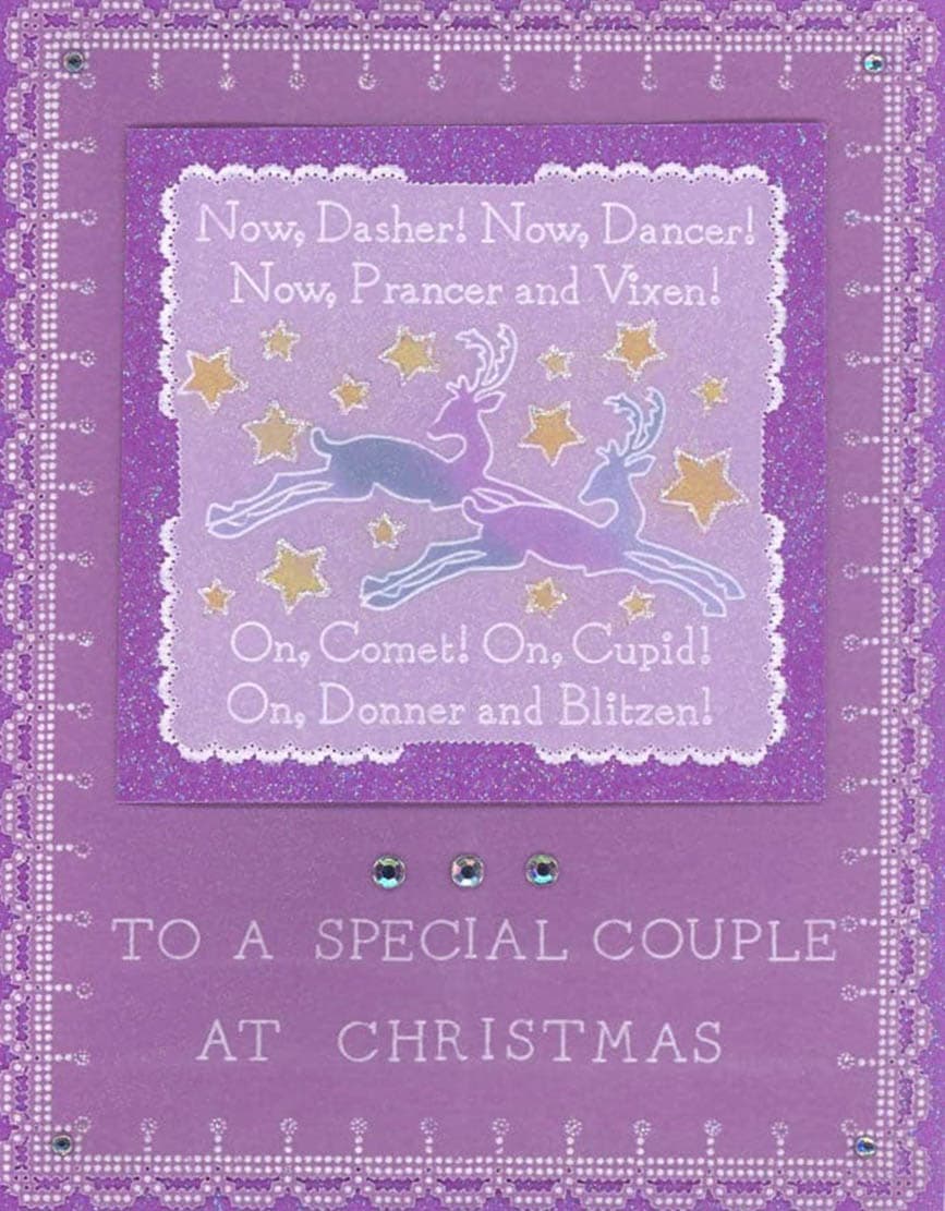 Twas the Night 7 - Now Dasher! A6 Square Groovi Baby Plate