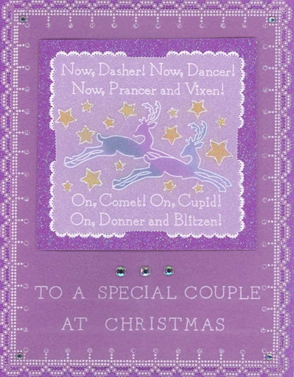 Twas the Night 7 - Now Dasher! A6 Square Groovi Baby Plate