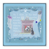 Twas the Night 10 - Fireplace A6 Square Groovi Baby Plate