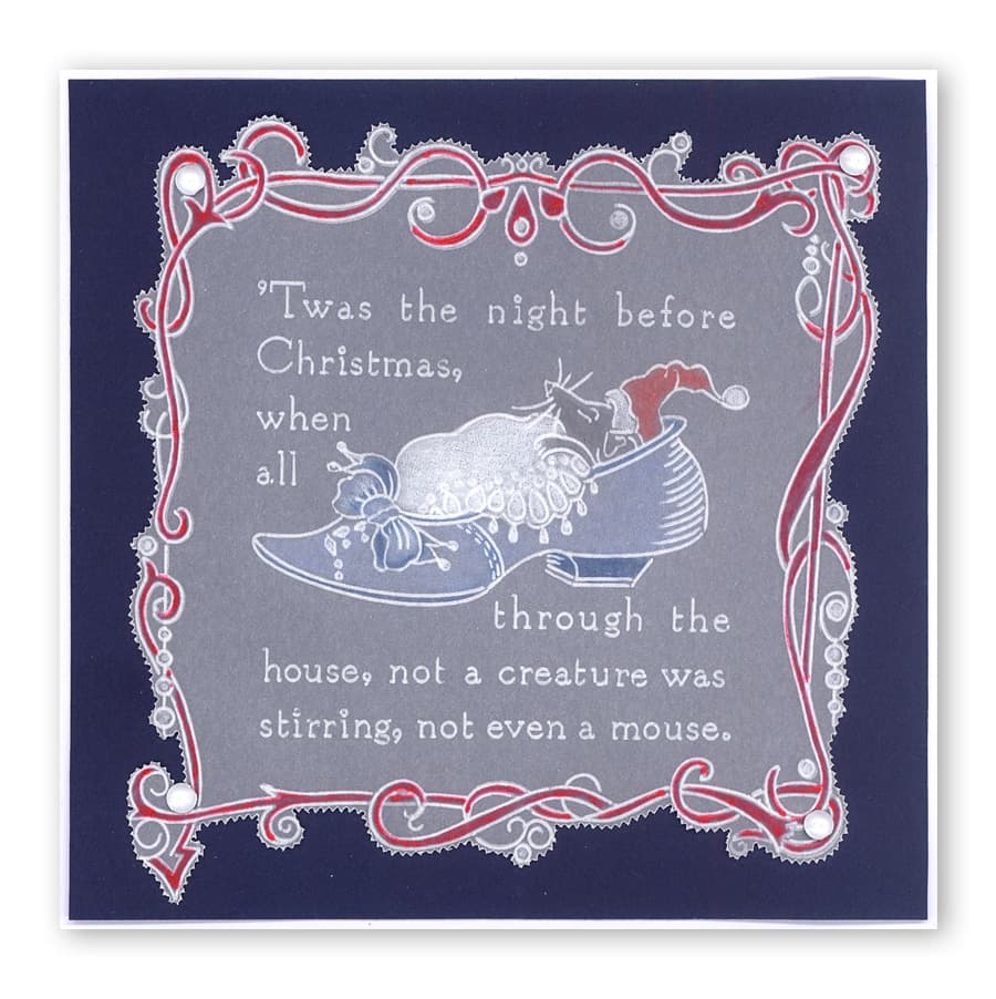 Twas the Night 1-5 A6 Square Groovi Plate Set