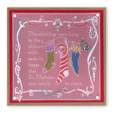 Twas the Night 2 - Stockings A6 Square Groovi Baby Plate