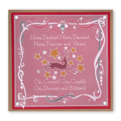 Twas the Night 7 - Now Dasher! A6 Square Groovi Baby Plate