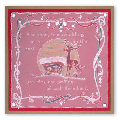 Twas the Night 9 - Rooftop A6 Square Groovi Baby Plate