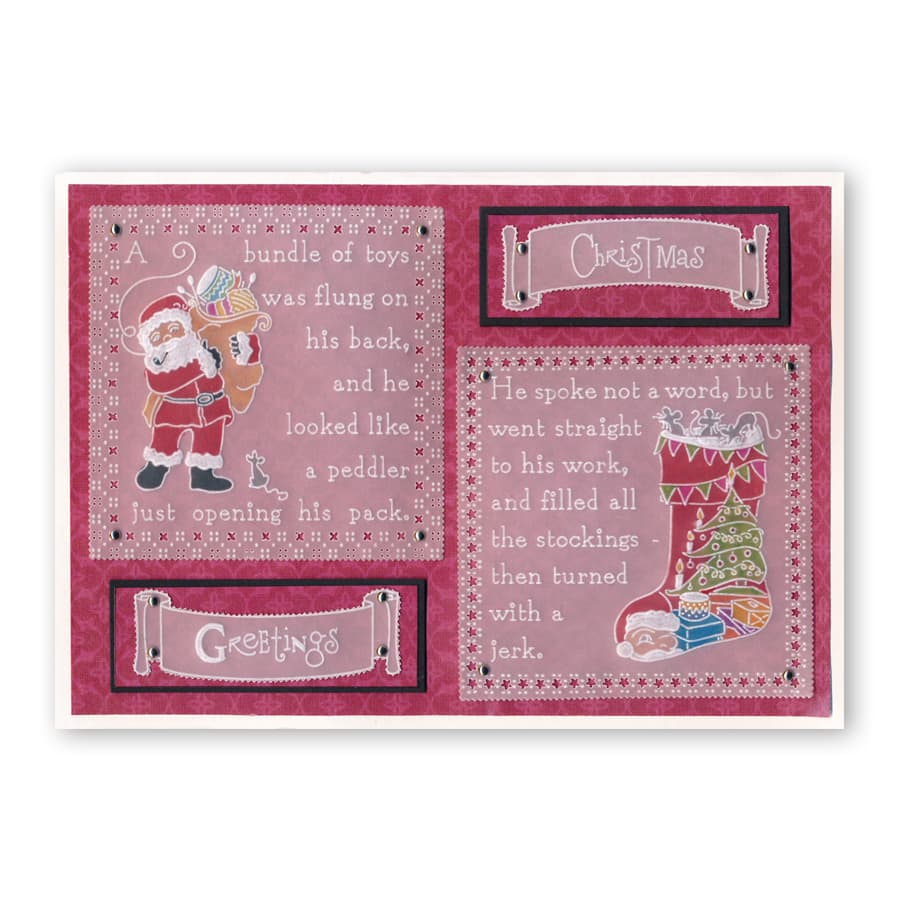 Twas the Night 11 - Santa's Pack A6 Square Groovi Baby Plate