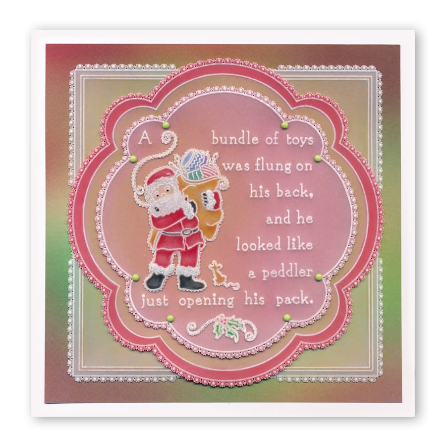 Twas the Night 11 - Santa's Pack A6 Square Groovi Baby Plate