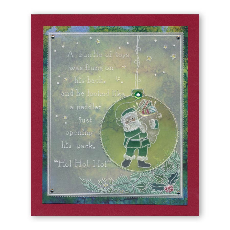 Twas the Night 11 - Santa's Pack A6 Square Groovi Baby Plate