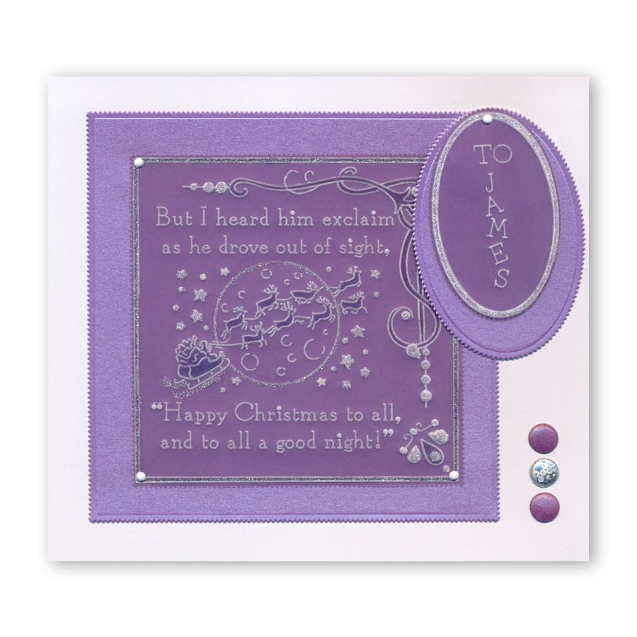 Twas the Night 15 - Good Night A6 Square Groovi Baby Plate