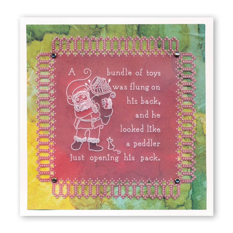 Twas the Night 11 - Santa's Pack A6 Square Groovi Baby Plate