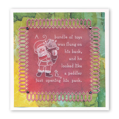 Twas the Night 11 - Santa's Pack A6 Square Groovi Baby Plate