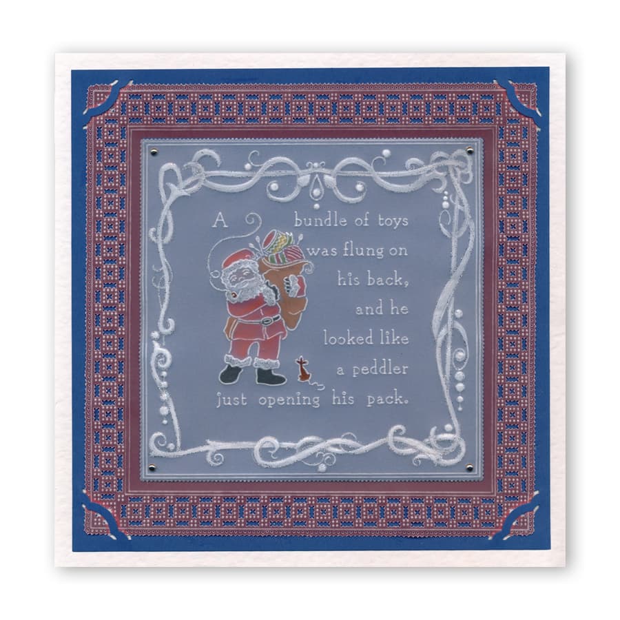 Twas the Night 11 - Santa's Pack A6 Square Groovi Baby Plate