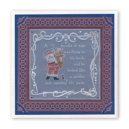 Twas the Night 11 - Santa's Pack A6 Square Groovi Baby Plate