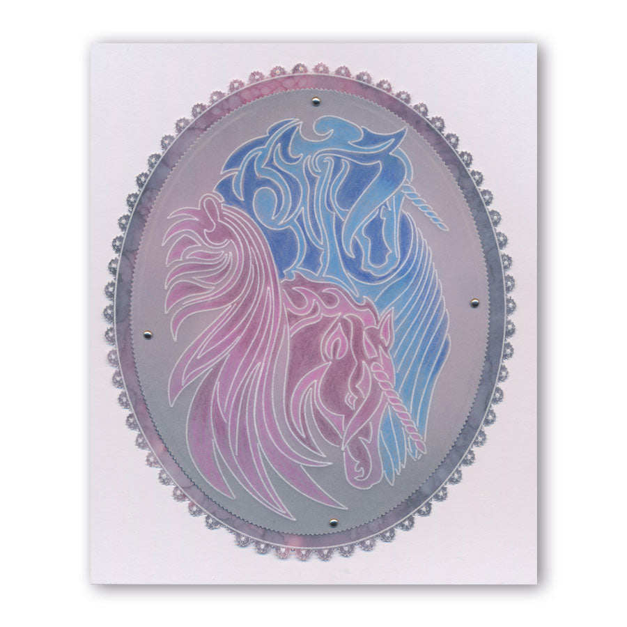 Unicorns A6 Groovi Plate