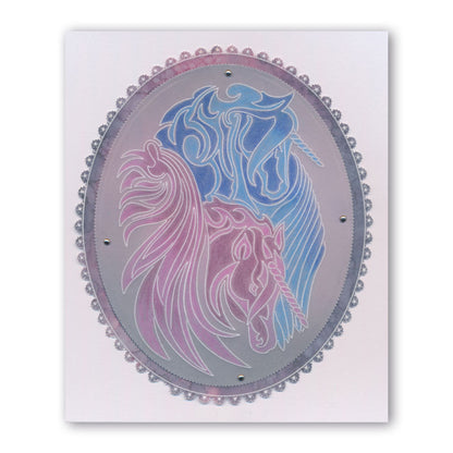 Unicorns A6 Groovi Plate
