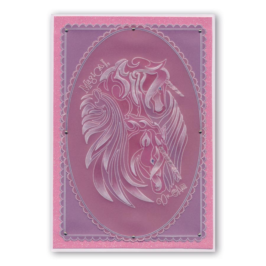 Unicorns A6 Groovi Plate