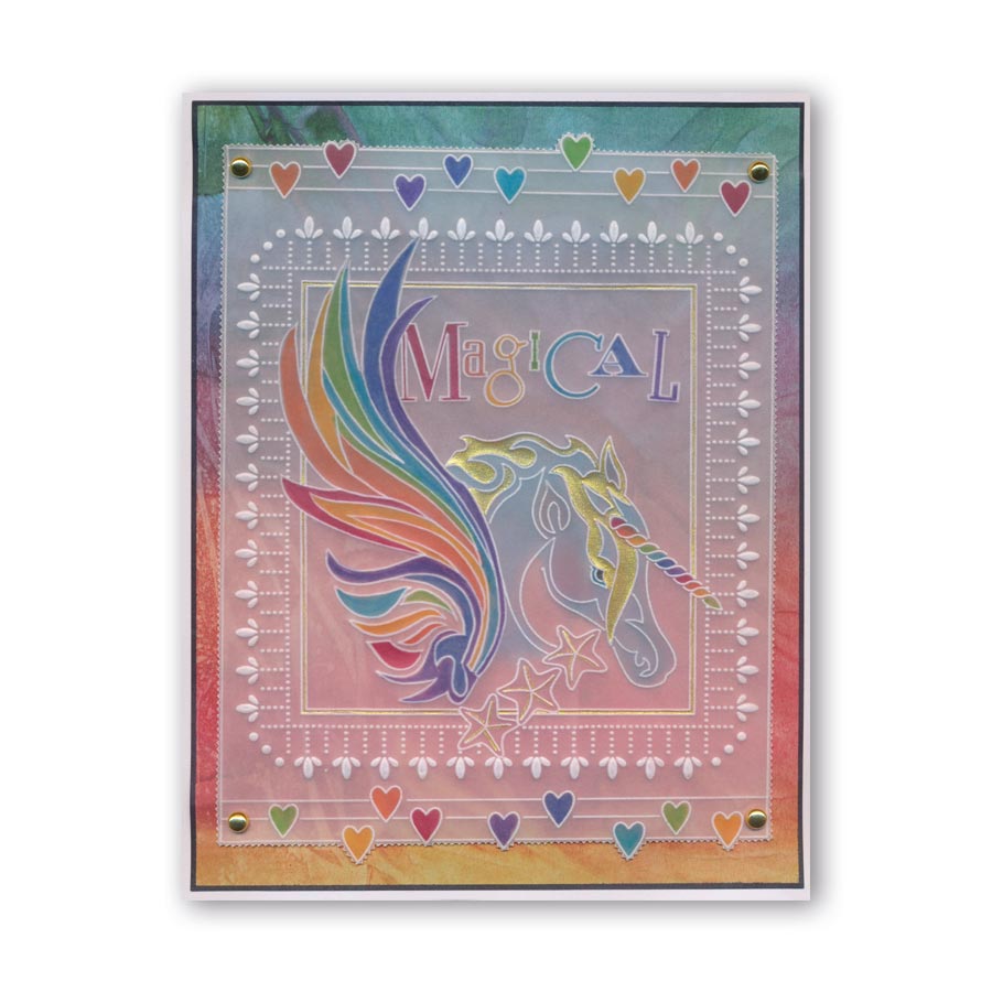 Unicorns A6 Groovi Plate