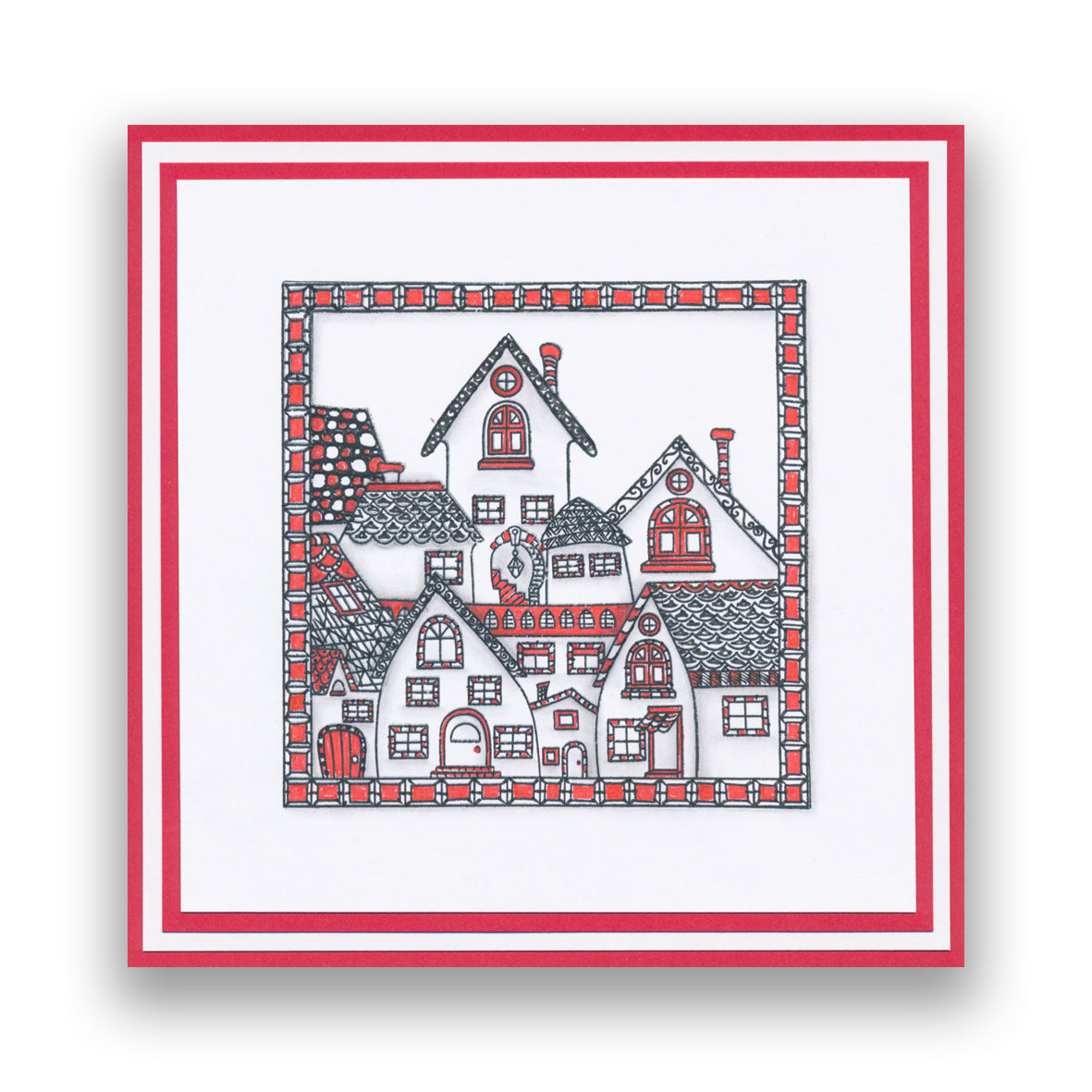 Barbara's SHAC About Town A5 Square Stamp & Mask Set