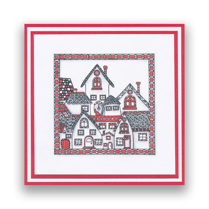 Barbara's SHAC About Town A5 Square Stamp & Mask Set