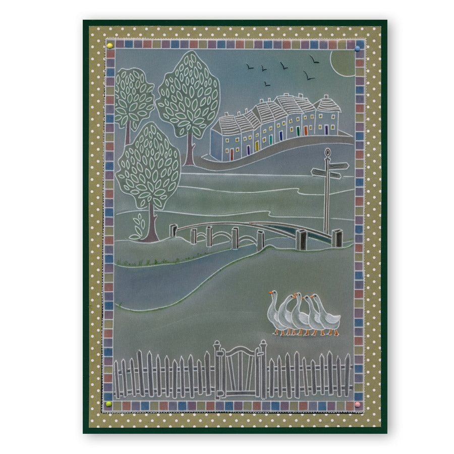 Village Life A5 Groovi Plate