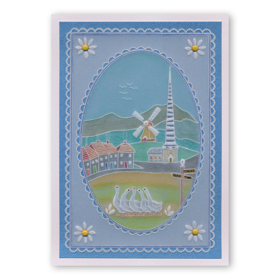 Village Life A5 Groovi Plate