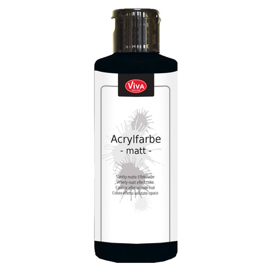 Viva Decor Acrylic Matte Paint - Black