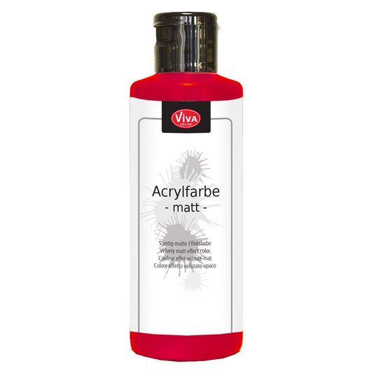 Viva Decor Acrylic Matte Paint - Carmine Red