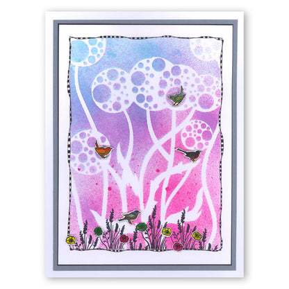 Wild Grasses Stencil Set A5