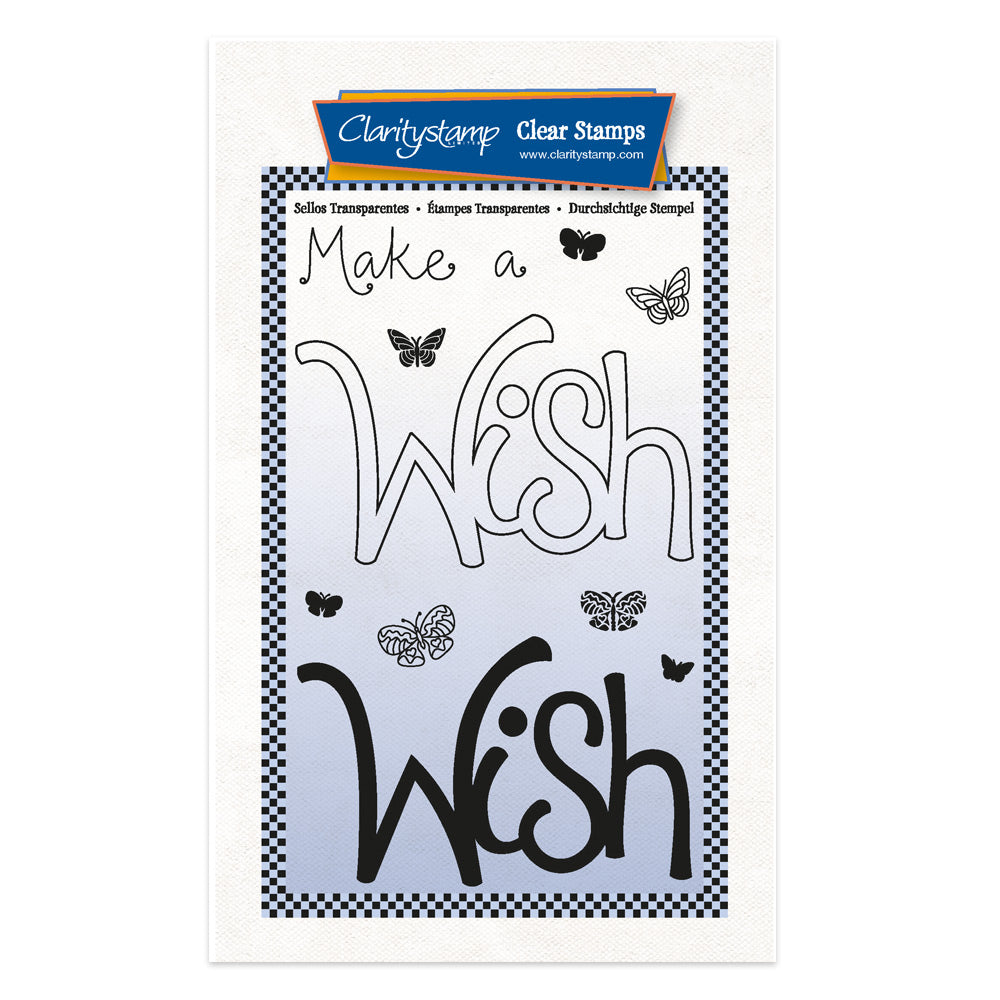 Wish - Feel Good Words - Two Way Overlay A6 Stamp & Mask Set