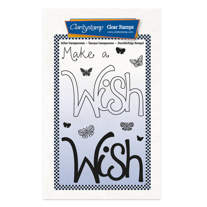 Wish - Feel Good Words - Two Way Overlay A6 Stamp & Mask Set