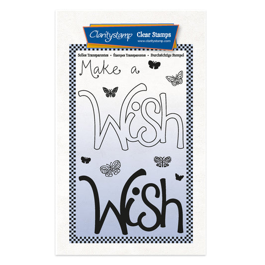 Wish - Feel Good Words - Two Way Overlay A6 Stamp & Mask Set
