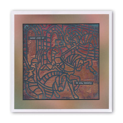 Camelot & the Grail of Knights 7" x 7" Stencil