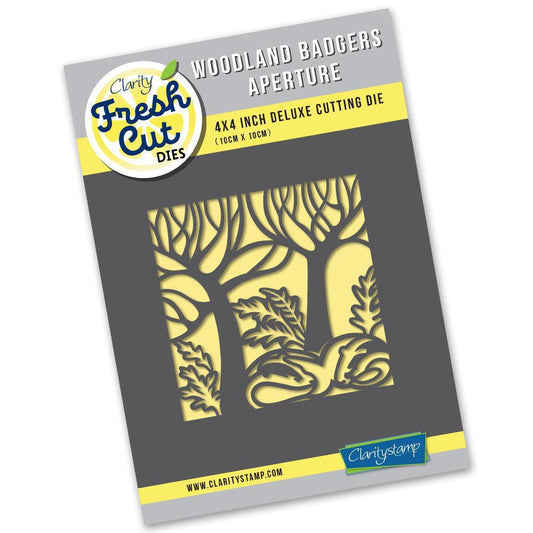 Woodland Badgers Aperture Clarity Fresh Cut Die